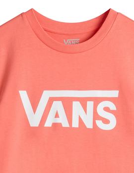 Camiseta Vans Flying V Crew Mujer Rosa