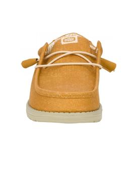 Zapatillas Hey Dude Wally Stretch Canvas Hombre  Marrón
