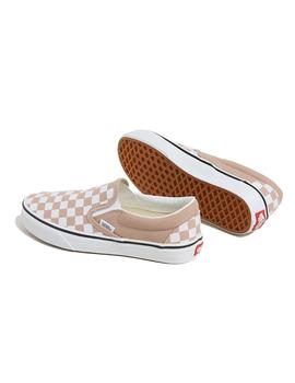 Zapatillas Vans Slip-On Classic Checkerboar Mujer Marrón