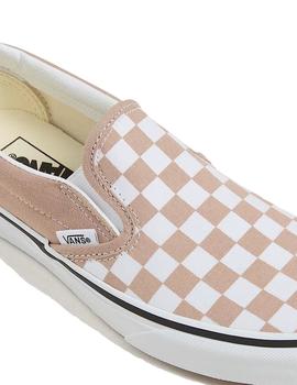 Zapatillas Vans Slip-On Classic Checkerboar Mujer Marrón