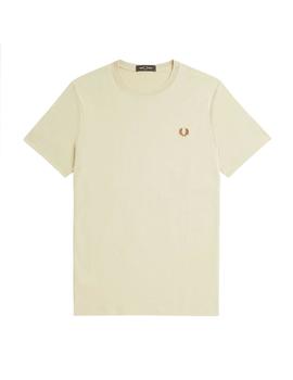 Camiseta Fred Perry Crew Neck Hombre Beige
