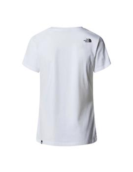 Camiseta North Face Simple Dome Slim Mujer Blanco