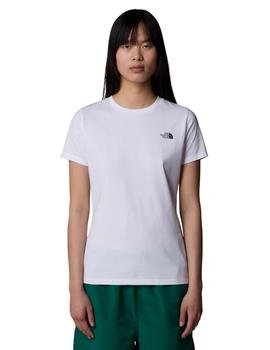 Camiseta North Face Simple Dome Slim Mujer Blanco