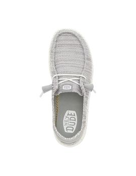 Zapatillas Hey Dude Wendy Stretch Box Mujer Gris