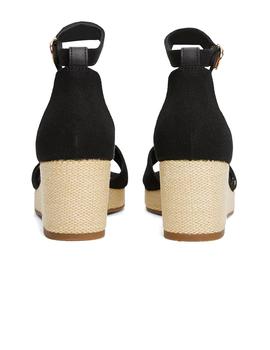 Sandalias Tommy Flag Criss Mujer Negra