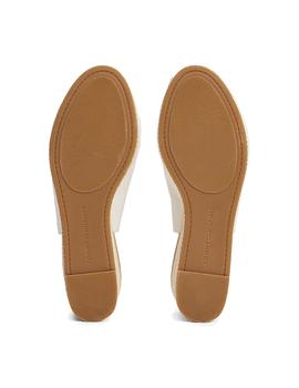 Sandalias Tommy Flag Mid Espadrille Ecru Mujer Blanco