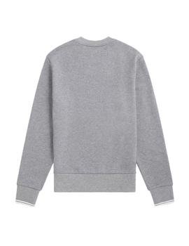 Sudadera Fred Perry Cuello Redondo Hombre  Gris