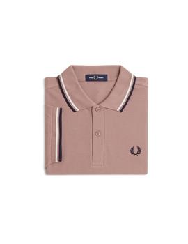 Polo Fred Perry Twin Tipped Hombre Rosa