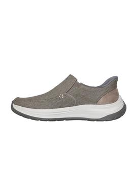 Zapatillas Skechers Slip-ins Relaxed Fit Hombre Marrón