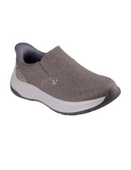 Zapatillas Skechers Slip-ins Relaxed Fit Hombre Marrón