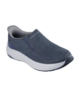 Zapatillas Skechers Slip-ins Relaxed Fit Hombre Azul