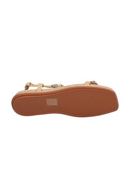 Sandalias Alma en Pena Suede Sand Mujer Multicolor