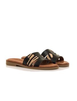 Sandalias Mustang Cebra Natural Mujer Multicolor