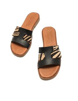 Sandalias Mustang Cebra Natural Mujer Multicolor