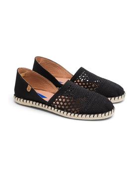 Alpargatas Verbebas Carmen Crochet Mujer Negro