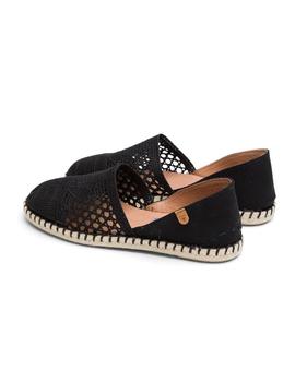 Alpargatas Verbebas Carmen Crochet Mujer Negro
