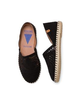 Alpargatas Verbebas Carmen Crochet Mujer Negro