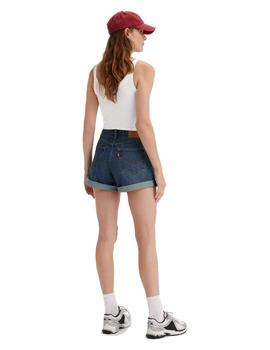 Pantalón Levis High Waisted Mom Mujer Azul