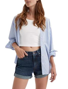 Pantalón Levis High Waisted Mom Mujer Azul