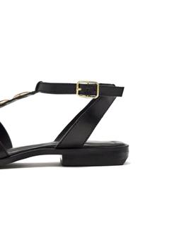 Sandalias Gioseppo Griegas piel Epping Mujer Negro