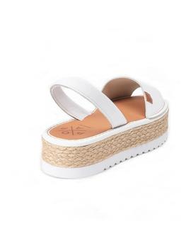 Sandalias Popa Saona Piel Blanco Piel