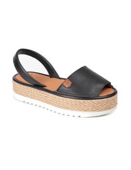 Sandalias Popa Saona Piel Mujer Negro