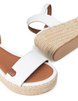 Sandalias Popa Arambol Piel Mujer Blanco