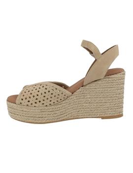 Sandalias Popa Benisa Picado Mujer Beige