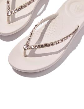Sandalias Fitflop MultiCrystal Ergonomic Mujer Rosa Nude