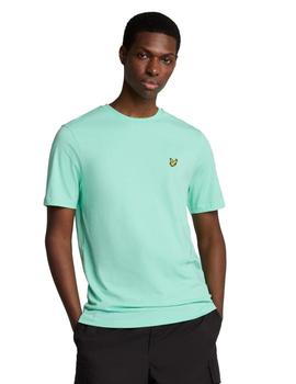 Camiseta Lyle & Scott Plain Hombre Aguamarina