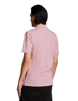 Polo Lyle & Scott Plain Hombre Rosa