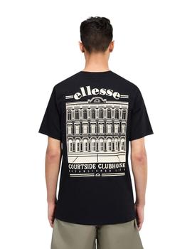 Camiseta Ellesse Courtside Club Hombre Negra
