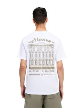 Camiseta Ellesse Courtside Club Hombre Blanca