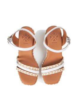 Sandalias Popa Kuka Cuerda Mujer Blanco