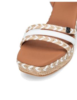 Sandalias Popa Kuka Cuerda Mujer Blanco