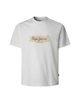 Camiseta Pepe Jeans Picthon Hombre Blanca