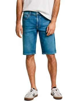 Pantalón Corto Pepe Jeans Slim Gymdigo Hombre Azul