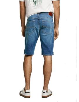 Pantalón Corto Pepe Jeans Slim Gymdigo Hombre Azul