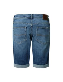 Pantalón Corto Pepe Jeans Straight Short Cash Hombre Azul