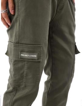Pantalón Cargo Project x Paris Hombre Verde