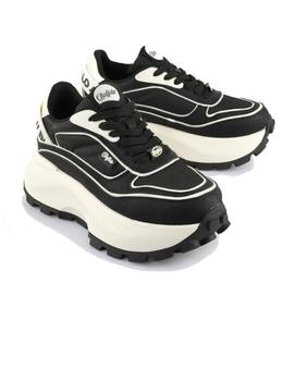 Zapatillas Buffalo Mujer Blanco y Negro