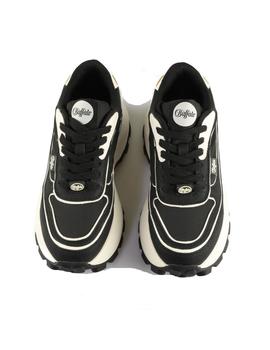 Zapatillas Buffalo Mujer Blanco y Negro