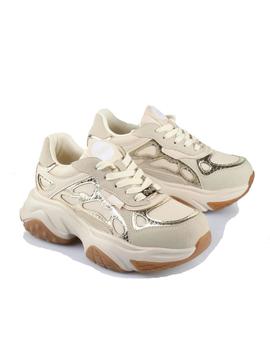 Zapatillas Buffalo Taifun Mujer Crema