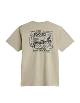 Camiseta Vans Next Stop Hombre kaki