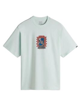 Camiseta Vans Skull Window Hombre Verde