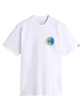 Camiseta Vans Retro Hombre  Blanco