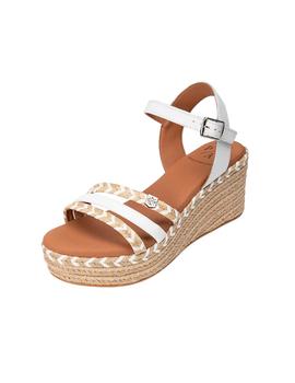 Sandalias Popa Albany Cuerda Mujer Blanco