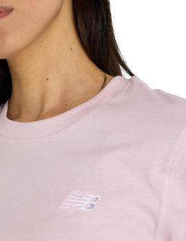 Camiseta New Balance Essentials Mujer Rosa