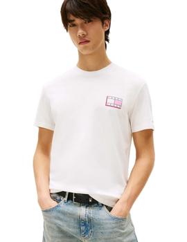 Camiseta Tommy Slim Pop Hombre Blanco