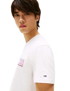 Camiseta Tommy Slim Pop Hombre Blanco